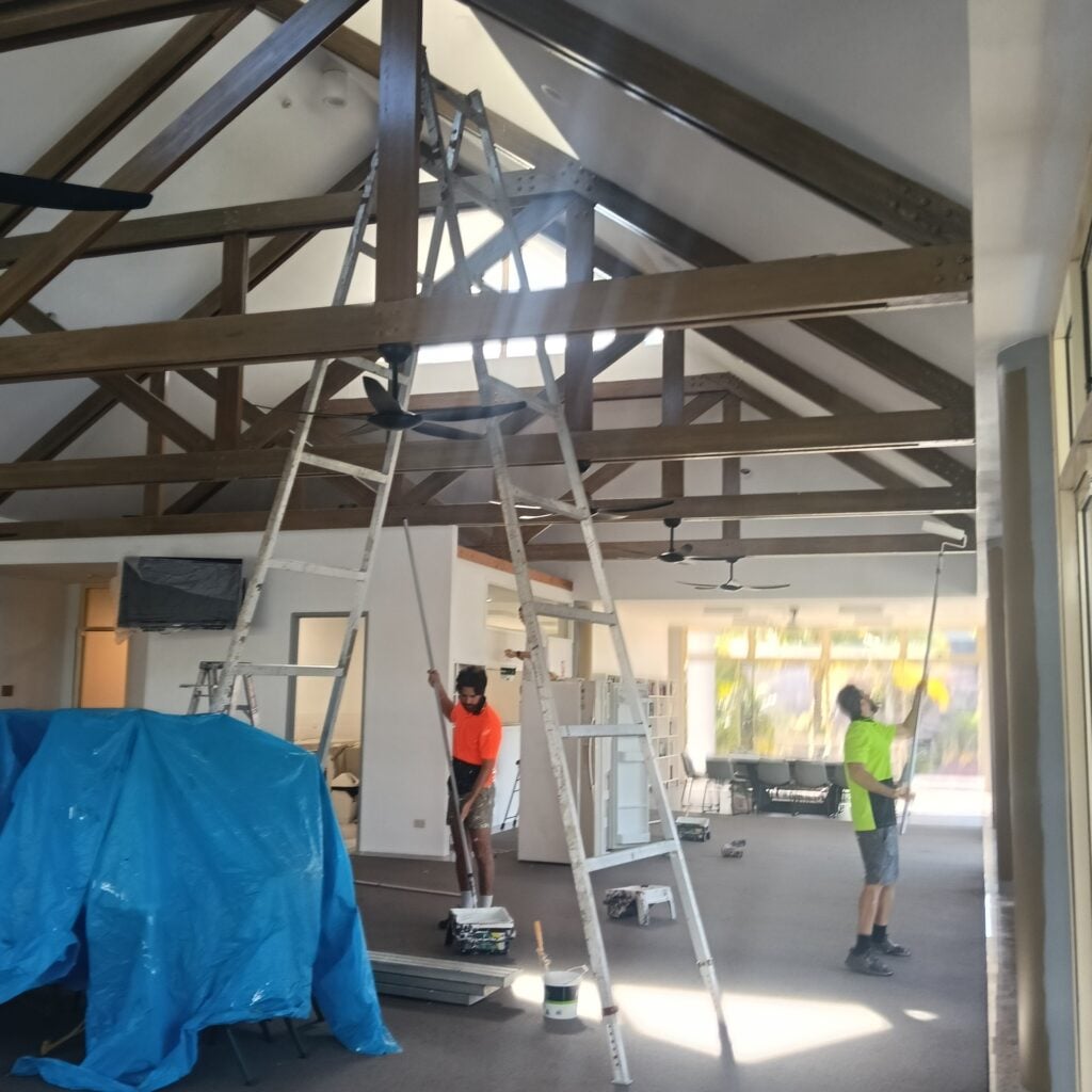 Clubhouse interior painting project in Clear Island Waters on the Gold Coast